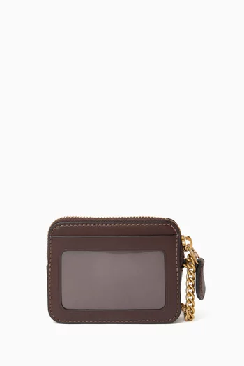 Essential Chain Card Case in Leather