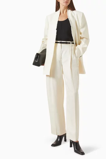 Double-pleat Pants in Crepe