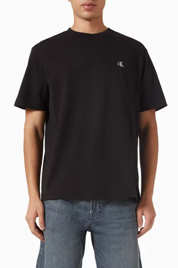 Monogram-print T-shirt in Cotton