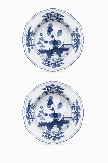 Antico Doccia Flat Dinner Plate in Porcelain, 26.5cm