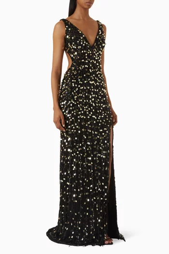 Sequin-embellished Gown