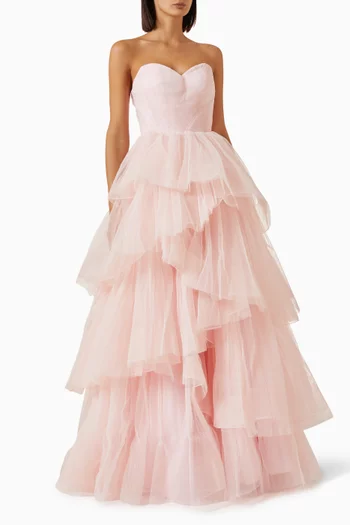 Layered Ball Gown in Tulle