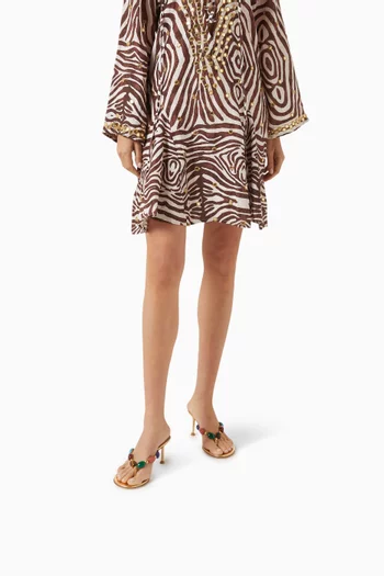 Shanti 70 Sandals in Suede & Nappa