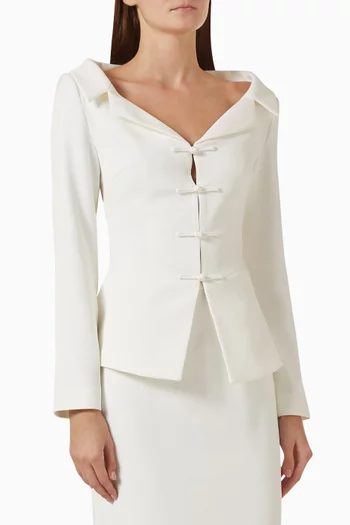 Nicola Top in Crepe