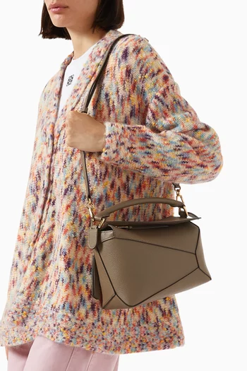 Small Puzzle Edge Bag in Grained Calfskin