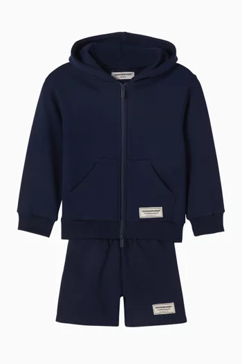 Relaxed Shorts in Organic Cotton-blend