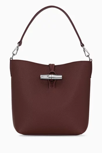 XS Le Roseau Bucket Bag in Cowhide Leather
