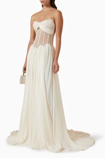 Valerian Corset Gown in Chiffon