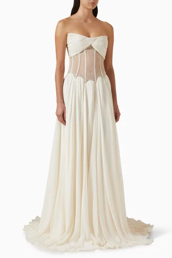 Valerian Corset Gown in Chiffon