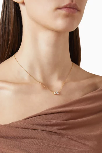 Dear Bestie Pendant Necklace in Gold-tone Brass