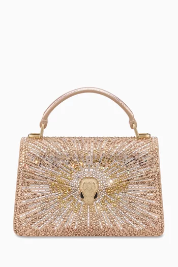 Mini Serpenti Forever Top-handle Bag in Suede