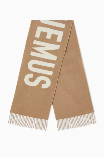 L'écharpe Logo Scarf in Virgin Wool