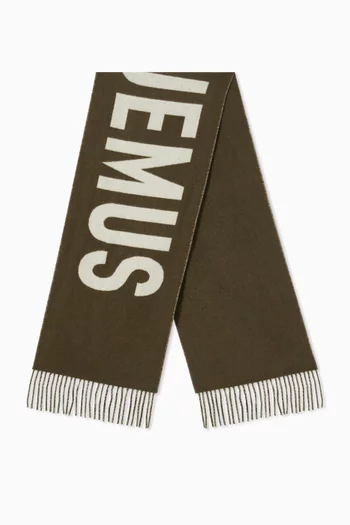 L'écharpe Logo Scarf in Virgin Wool