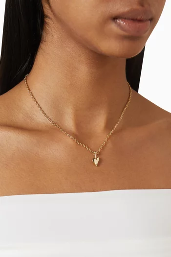 Love Pin Pendant Necklace in 18kt Gold-plated Metal