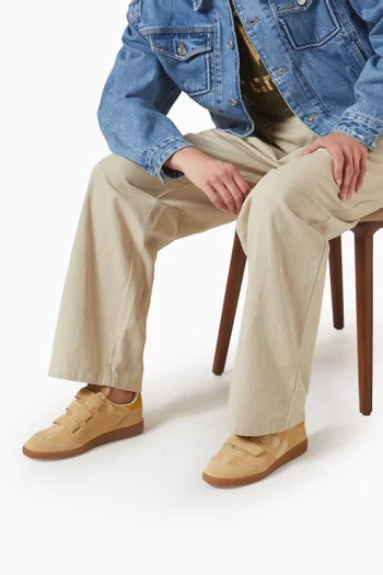 Beth Low-top Sneakers in Suede Calfskin