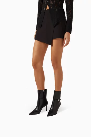 Elodie 80 Ankle Boots in Leather