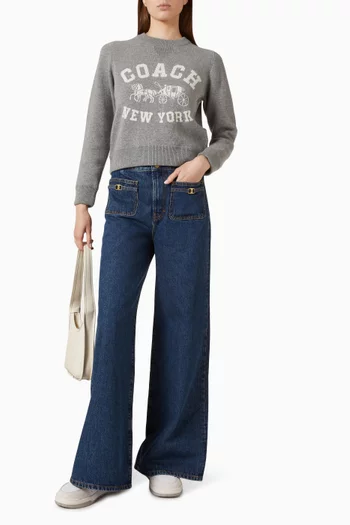 Heritage Signature Loom Pants in Denim