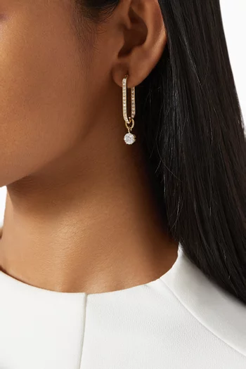 Constella Drop Earrings in Gold-plated Metal