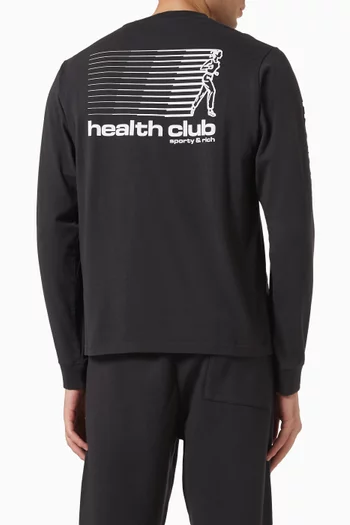 Bold Health Long-sleeves T-shirt in Cotton