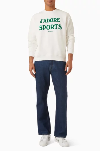 J'adore Flocked Crewneck in Fleece