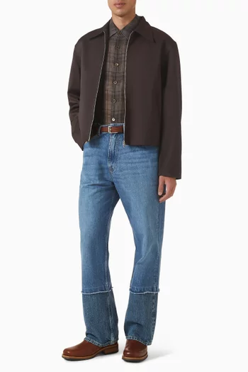 Mini  Zip Jacket in Virgin Wool Blend