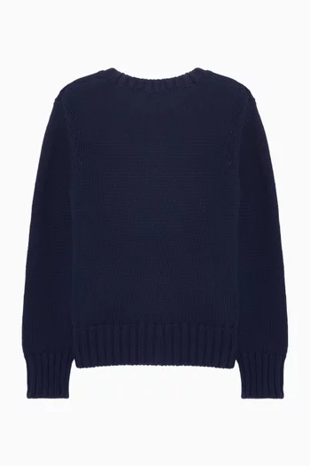 NY Crest Sweater in Cotton-knit