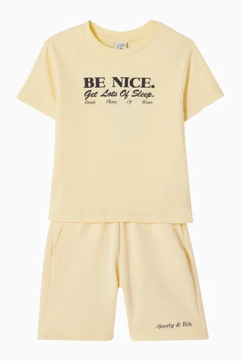 Classic Logo Gym Shorts in Cotton-fleece