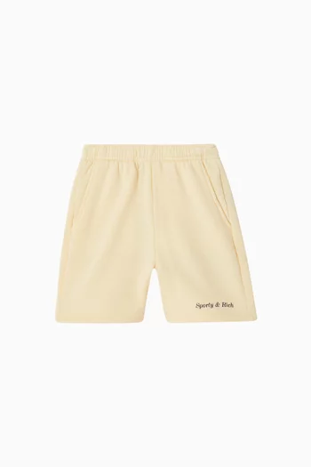 Classic Logo Gym Shorts in Cotton-fleece