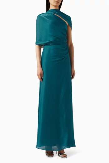 Mystic Drape Cape Dress
