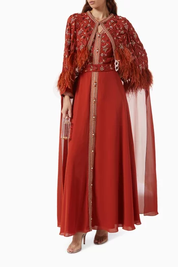 Embellished Cape Kaftan