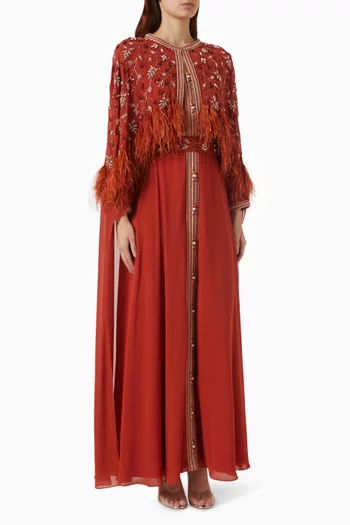 Embellished Cape Kaftan