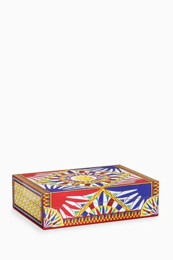 Large Carretto Sicilano-print Box in Plexiglass
