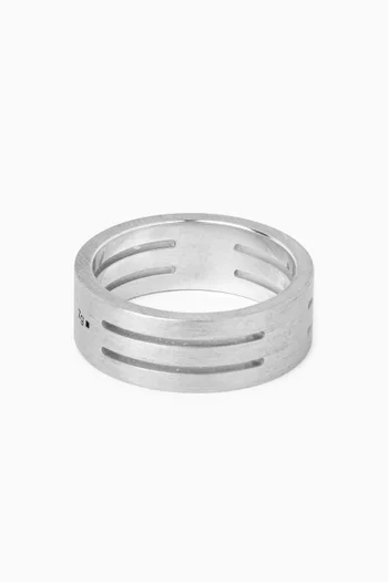 7g Ribbon Ring in Sterling Silver