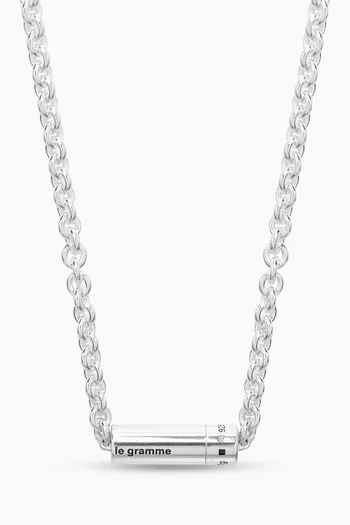 Cable Necklace in Sterling Silver