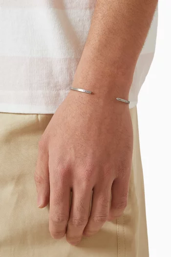 7g Ribbon Bracelet in Sterling silver