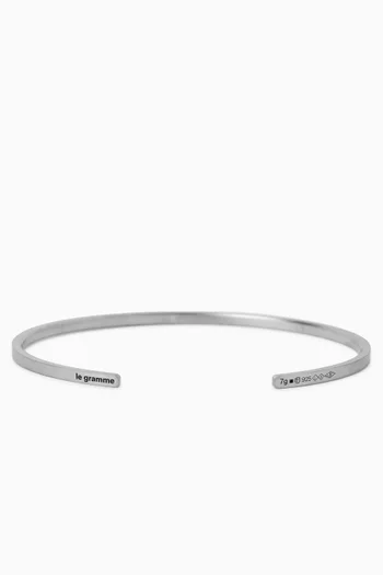 7g Ribbon Bracelet in Sterling silver