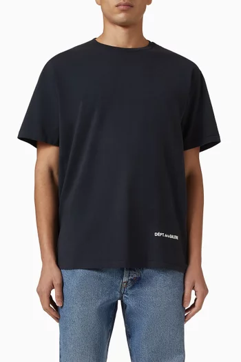 French Micro Logo T-shirt in Cotton