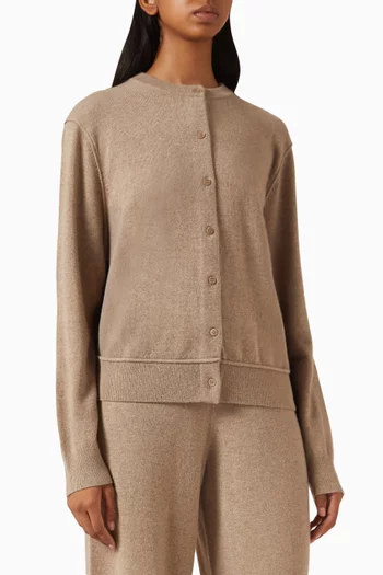 Aura Buttoned Cardigan in Cashmere