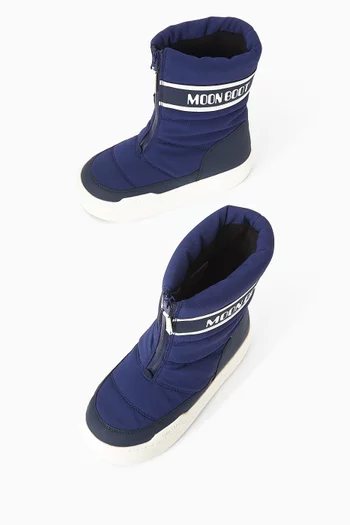 Park Zip High Boots in Nylon