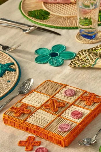 Aqua Flower Coaster