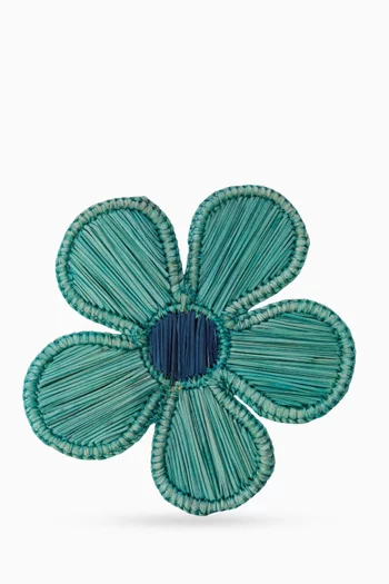 Aqua Flower Coaster