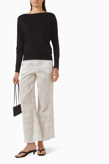 Monogram Pyjama Pants in Voile
