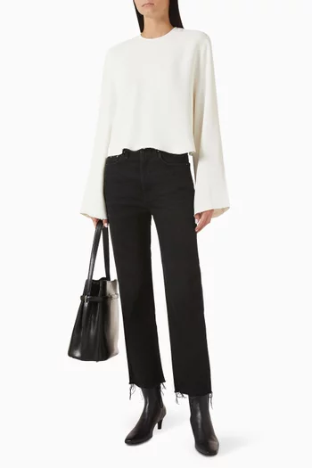 Sable Crop Blouse in Viscose