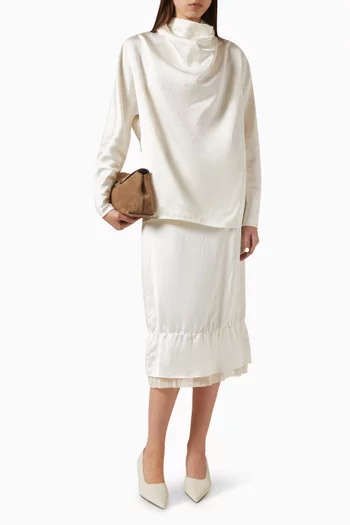 Layered Skirt in Satin