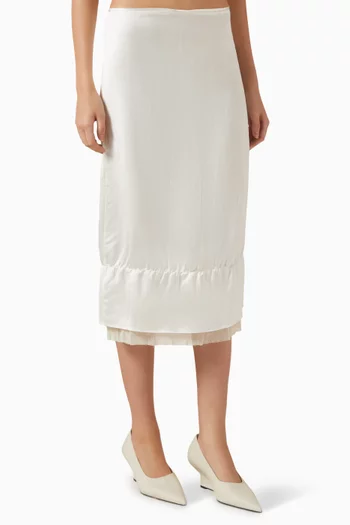 Layered Skirt in Satin