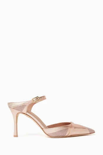 Uma 80 Embellished Mules in Nappa