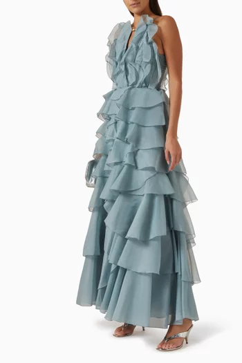 Cleo Ruffle Gown