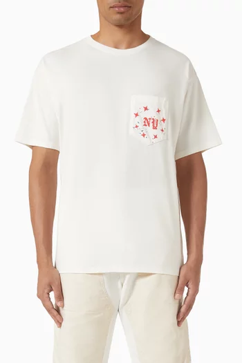 NY Pocket Vintage T-shirt in Cotton