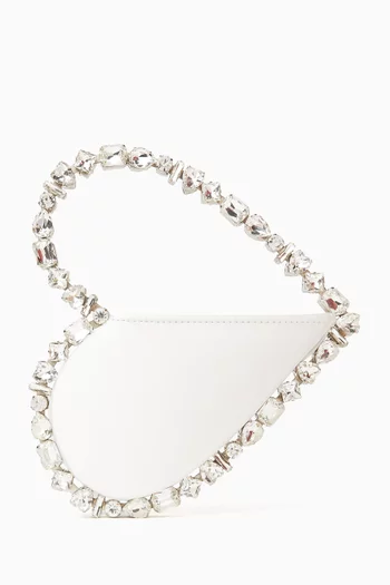 Taliya Love Heart Clutch in Satin