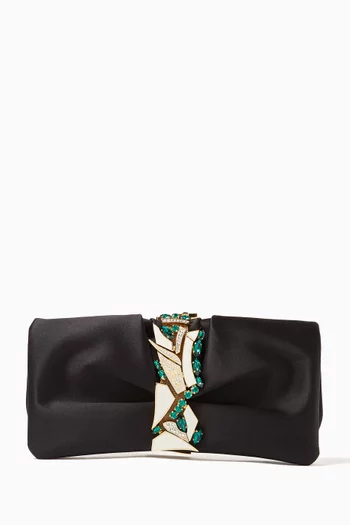 Oasis Clutch in Satin